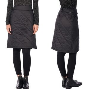 Icebreaker Women's Helix MerinoLoft Insulated Skirt, Black